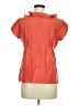 Fossil Orange Short Sleeve Blouse Size M - photo 2