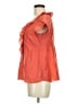 Fossil Orange Short Sleeve Blouse Size M - photo 5