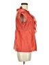 Fossil Orange Short Sleeve Blouse Size M - photo 4