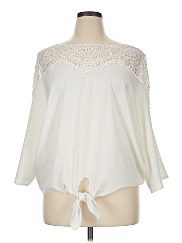 NY Collection 3/4 Sleeve Blouse (view 1)