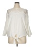 NY Collection Ivory 3/4 Sleeve Blouse Size XL - photo 1