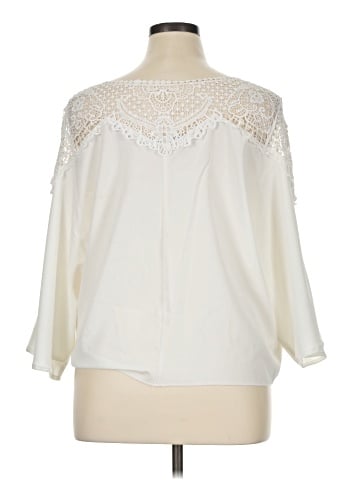 NY Collection 3/4 Sleeve Blouse (view 2)