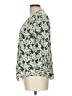 Fun2Fun 100% Rayon Floral Green 3/4 Sleeve Blouse Size L - photo 5
