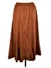 Exchic Solid Brown Casual Skirt Size L - photo 1