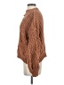Pol 100% Polyester Brown Turtleneck Sweater Size S - photo 5
