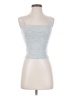 Line & Dot Silver Sleeveless Top Size S - photo 1
