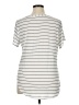 Halogen Stripes Ivory Short Sleeve T-Shirt Size XL - photo 2