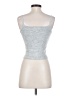 Line & Dot Silver Sleeveless Top Size S - photo 2