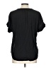 Gap 100% Rayon Black Short Sleeve Blouse Size L - photo 2