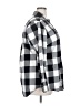 Lane Bryant Checkered-gingham Gray Long Sleeve Button-Down Shirt Size 20 - photo 4