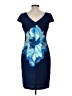 AGB Graphic Blue Cocktail Dress Size 8 - photo 2