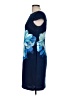 AGB Graphic Blue Cocktail Dress Size 8 - photo 5