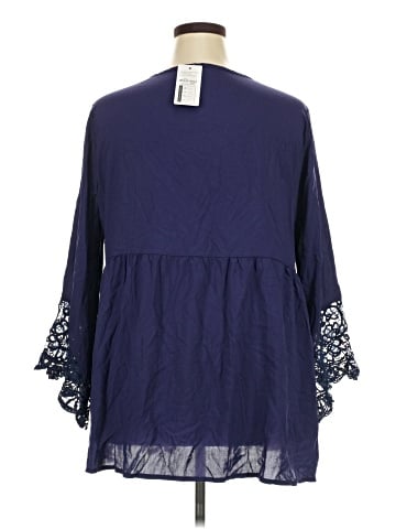 Meaneor 3/4 Sleeve Blouse (view 2)