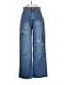 Assorted Brands 100% Cotton Graphic Blue Jeans Size 14 - photo 1