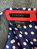 Foxcroft Polka Dots Blue 3/4 Sleeve Button-Down Shirt Size 16 (petite) - photo 7