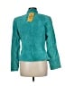 Alfani 100% Leather Teal Leather Jacket Size M - photo 2