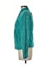 Alfani 100% Leather Teal Leather Jacket Size M - photo 5