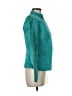 Alfani 100% Leather Teal Leather Jacket Size M - photo 4