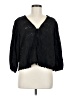 Bobi 100% Cotton Black 3/4 Sleeve Blouse Size M - photo 1