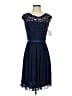 David's Bridal 100% Polyester Blue Cocktail Dress Size 4 - photo 1