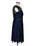 David's Bridal 100% Polyester Blue Cocktail Dress Size 4 - photo 4