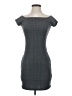 Express Solid Gray Casual Dress Size S - photo 1