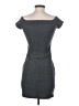 Express Solid Gray Casual Dress Size S - photo 2