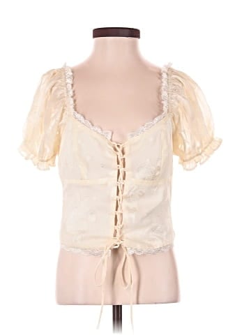 Lulus Short Sleeve Blouse (view 1)