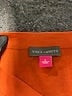 Vince Camuto 100% Polyester Orange 3/4 Sleeve Blouse Size L - photo 7