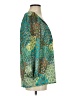 Grace Elements Teal 3/4 Sleeve Blouse Size S - photo 4