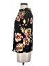 Who What Wear 100% Polyester Floral Black Short Sleeve Blouse Size XS - photo 5