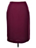 Evan Picone 100% Polyester Solid Burgundy Formal Skirt Size 14 - photo 1