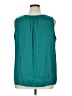 Ann Taylor LOFT Outlet 100% Polyester Teal Sleeveless Blouse Size XL - photo 2