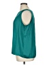 Ann Taylor LOFT Outlet 100% Polyester Teal Sleeveless Blouse Size XL - photo 5