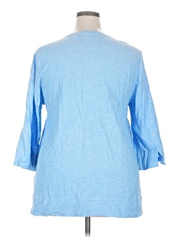 Lands' End 3/4 Sleeve Blouse (view 2)