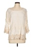 Spiaggia Dolce Ivory 3/4 Sleeve Blouse Size L - photo 1