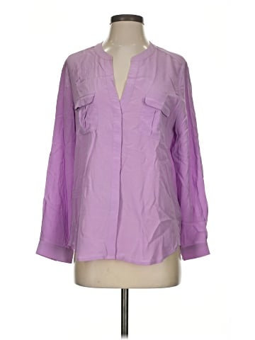 Joie Long Sleeve Silk Top (view 1)