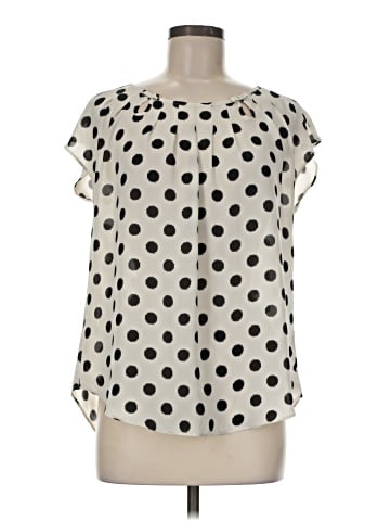 LC Lauren Conrad Short Sleeve Blouse (view 1)