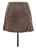 Blank NYC 100% Leather Brown Leather Skirt Size 28 waist - photo 2