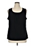 Susan Graver Black Sleeveless T-Shirt Size XL - photo 1
