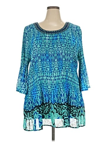 Catherines 3/4 Sleeve Blouse (view 1)