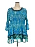 Catherines 100% Polyester Teal 3/4 Sleeve Blouse Size 3X - photo 1