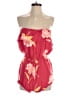 Billabong 100% Rayon Tropical Red Romper Size S - photo 1