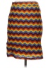 Target 100% Recycled Polyester Chevron-herringbone Orange Casual Skirt Size S - photo 2