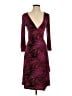 BCBGMAXAZRIA Print Burgundy Cocktail Dress Size XS - photo 1