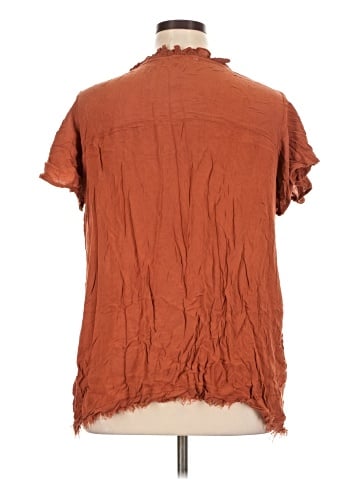 Ultra Pink Short Sleeve Blouse (view 2)