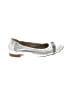 Attilio Giusti Leombruni 100% Leather Metallic Silver Flats Size EU (IT) 37 1/2 / US 7 1/2 - photo 1