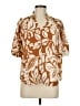 T Tahari 100% Polyester Brown Short Sleeve Blouse Size M - photo 1