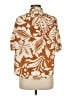 T Tahari 100% Polyester Brown Short Sleeve Blouse Size M - photo 2