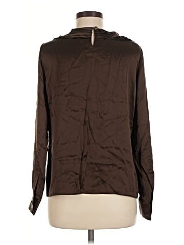 Oscar De La Renta Long Sleeve Silk Top (view 2)